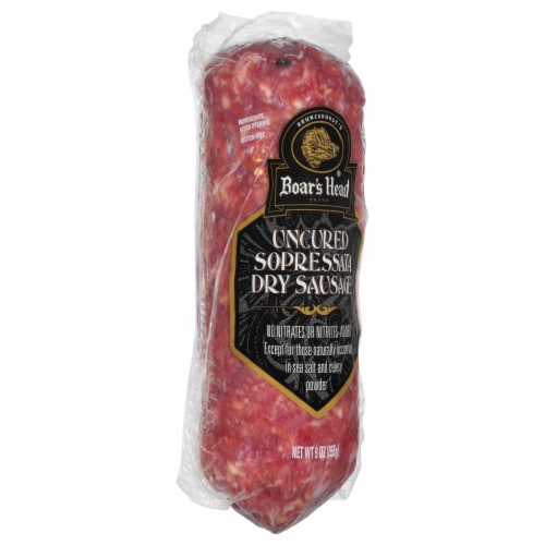 Boar's Head Uncured Sopressata Dry Sausage Perspective: back