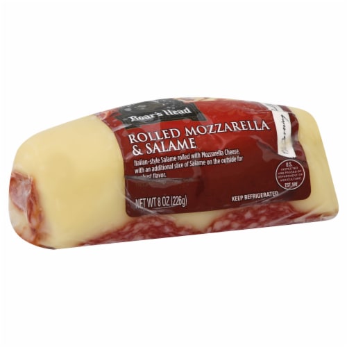 Boar's Head Rolled Mozzarella Cheese & Salame Perspective: back