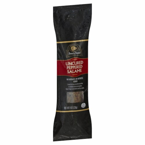 Boars Head Uncured Peppered Salame Perspective: back