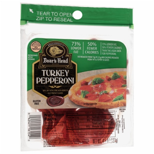 Boar's Head Turkey Pepperoni Perspective: back