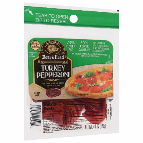 Boar's Head Turkey Pepperoni Perspective: back