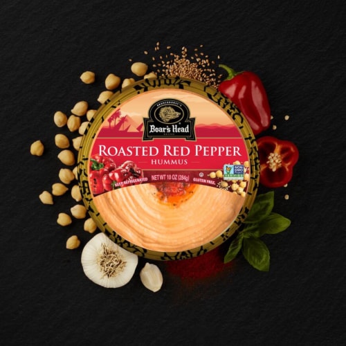 Boar's Head Roasted Red Pepper Hummus 10 oz Perspective: back