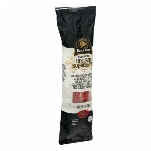Boar's Head Superiore Uncured Sopressata Dry Sausage Perspective: back