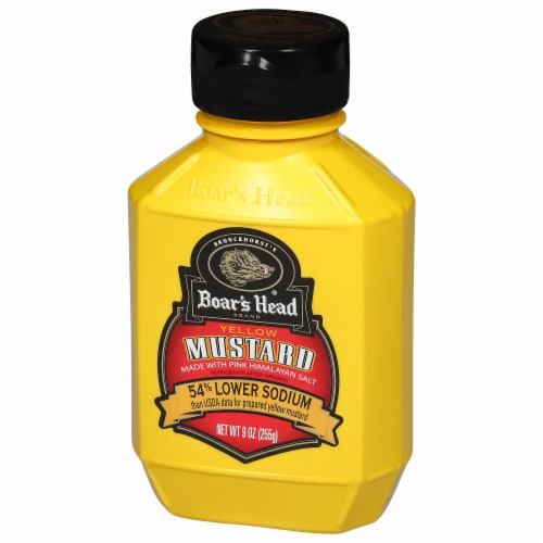 Boar’s Head 54% Lower Sodium Yellow Mustard Perspective: back