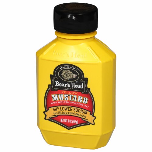 Boar’s Head 54% Lower Sodium Yellow Mustard Perspective: back