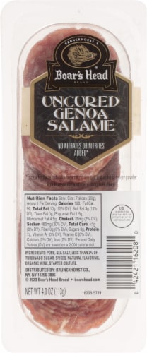 Boar's Head Uncured Genoa Salame Perspective: back