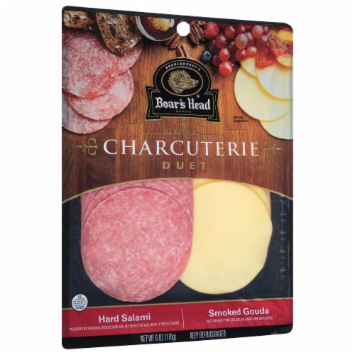 Boar's Head Hard Salami & Smoked Gouda Charcuterie Duet Perspective: back