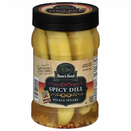 Boar's Head Spicy Dill Pickle Spears Perspective: back