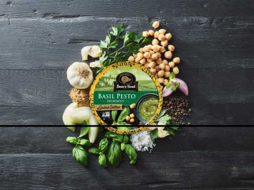 Boar's Head Basil Pesto Hummus 10 oz Perspective: back