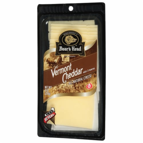 Boar's Head® Pre-Sliced Vermont White Cheddar Cheese Perspective: back