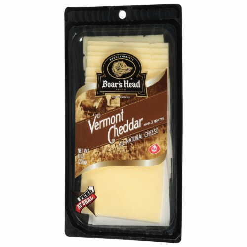 Boar's Head® Pre-Sliced Vermont White Cheddar Cheese Perspective: back