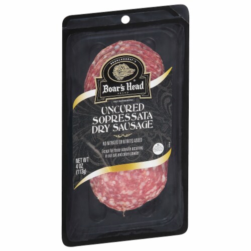 Boar's Head Uncured Sopressata Dry Sausage Perspective: back