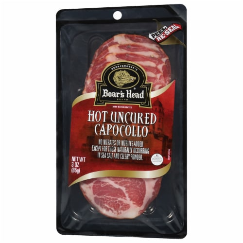 Boar's Head Hot Uncured Capocollo Perspective: back