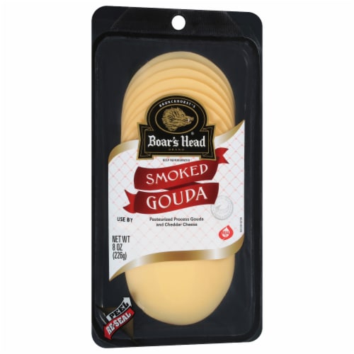 Boar's Head Pre-Sliced Smoked Gouda Cheese Perspective: back