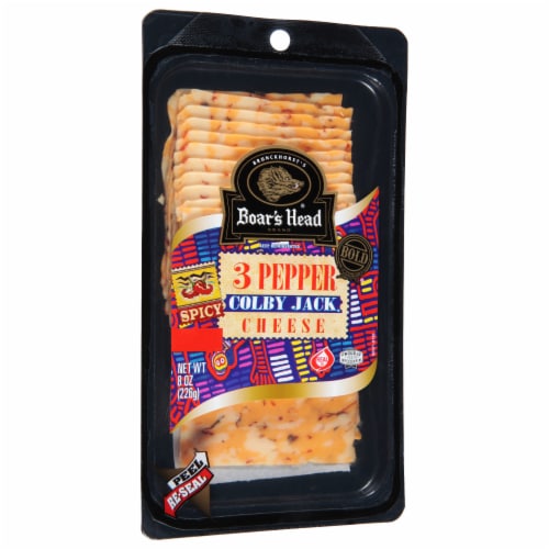 Boar's Head 3 Pepper Colby Jack Cheese Perspective: back