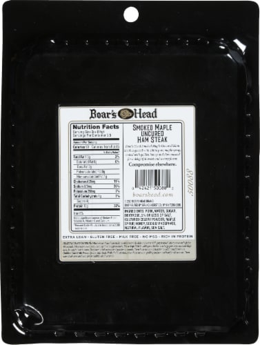 Boar's Head® Smoked Maple Uncured Ham Steak Perspective: back