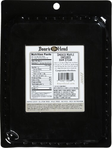 Boar's Head® Smoked Maple Uncured Ham Steak Perspective: back