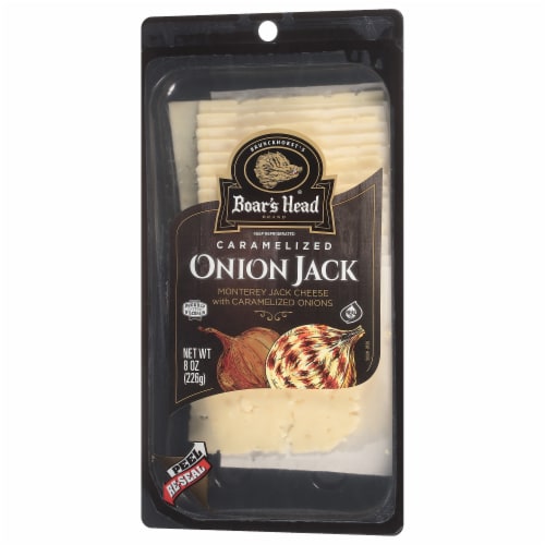 Boar's Head Caramelized Onion Jack Cheese Perspective: back