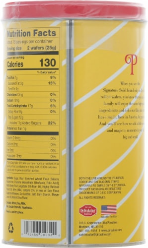 Pirouline® Meyer Lemon Creme Filled Wafers Perspective: back