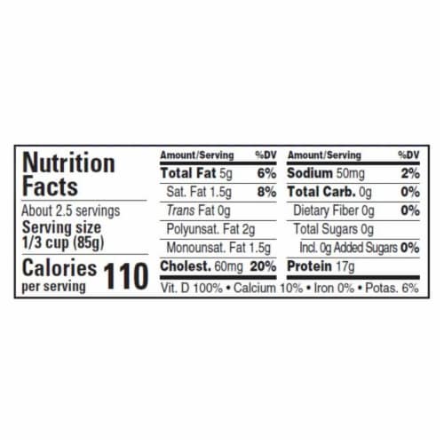 Natural Sea Wild Pink Salmon, Unsalted - Case of 12 - 7.5 OZ Perspective: back