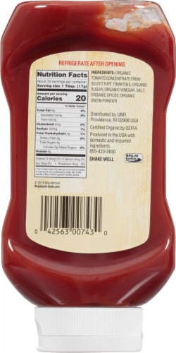 Woodstock® Farms Organic Tomato Ketchup Perspective: back