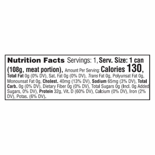 Natural Sea Solid White Albacore Unsalted Tuna Perspective: back