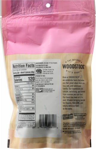Woodstock® Organic Pitted Prunes Perspective: back