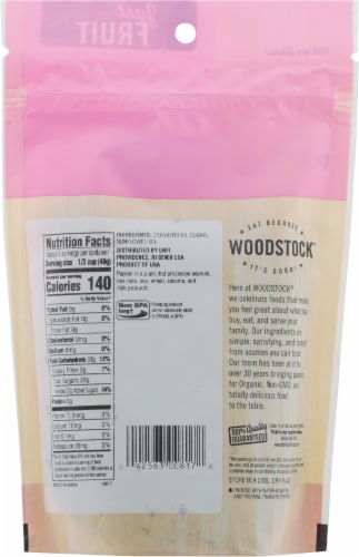 Woodstock® Sweetened Dry Cranberries Perspective: back