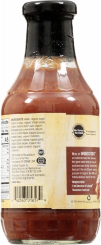 Woodstock Organic Hickory BBQ Sauce Perspective: back