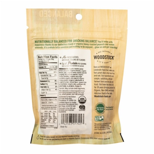 Woodstock Balanced Cravings Organic Lemon Glow Snack Mix Perspective: back