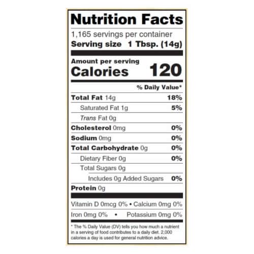 Woodstock Expeller Pressed Canola Oil - Single Bulk Item - 35LB Perspective: back