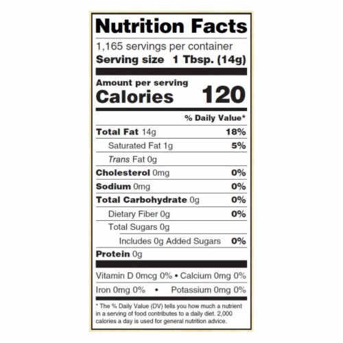 Woodstock Expeller Pressed Canola Oil - Single Bulk Item - 35LB Perspective: back