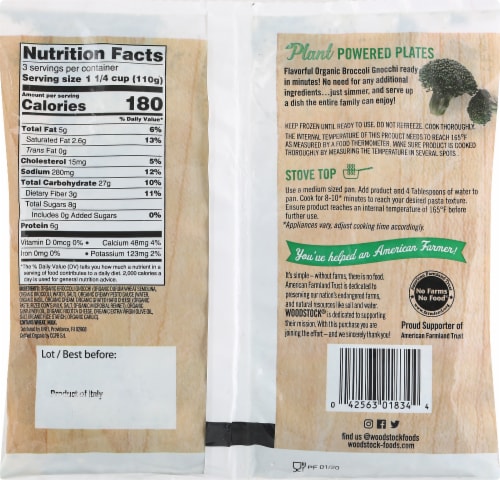 Woodstock® Frozen Creamy Pesto Sauce Broccoli Gnocchi, 12 oz - Kroger
