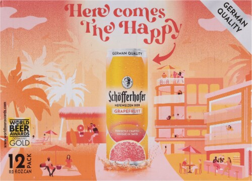Schofferhofer Hefeweizen Grapefruit Bier Perspective: back