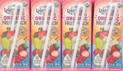 Lakewood® Littles Organic Fruit Punch Juice Boxes Perspective: back