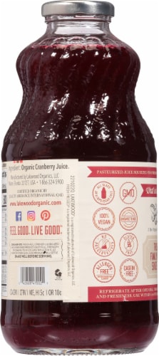 Lakewood® Organic Pure Cranberry Juice Perspective: back