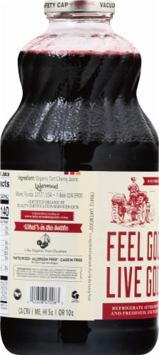Lakewood Organic Pure Tart Cherry Juice Perspective: back