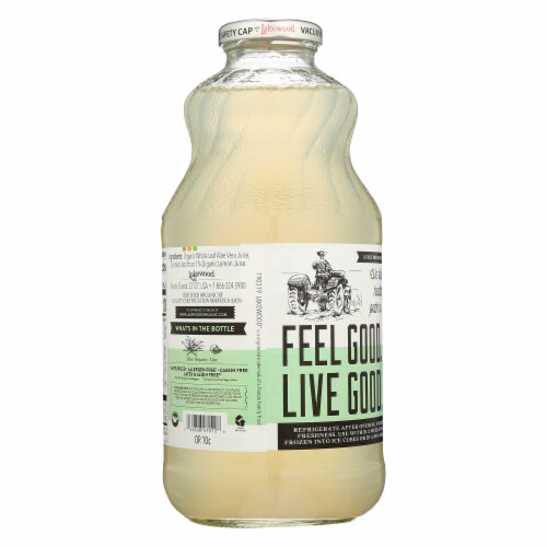 Lakewood Organic Pure Whole Leaf Aloe Juice Perspective: back