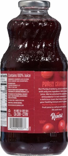 Renew Juice Company™ Purely Cranberry Juice from Concentrate Perspective: back