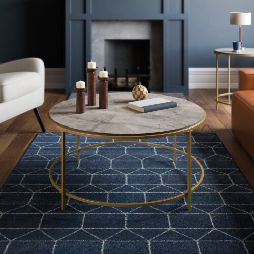 Sauder round coffee table discount