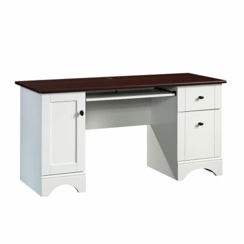 Sauder white desk drawers sales
