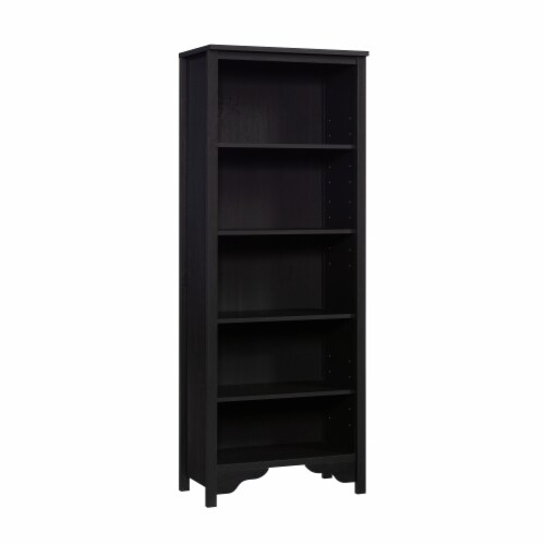 Sauder Dawson Trail 5 Shelf Display Bookcase in Raven Oak 1