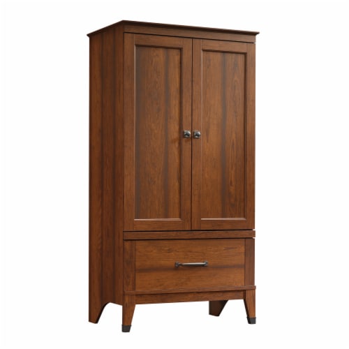 Sauder Carson Forge Armoire in Washington Cherry Perspective: back