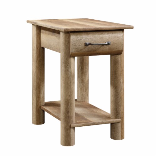 Sauder Boone Mountain End Table in Craftsman Oak Perspective: back
