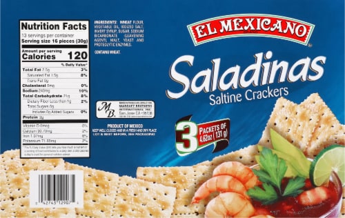 El Mexicano® Saladinas Saltine Crackers Perspective: back