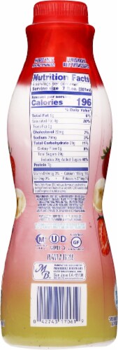 El Mexicano Saborico® Strawberry Banana Yogurt Drink Perspective: back
