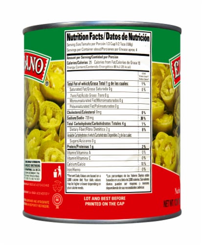El Mexicano® Sliced Jalapenos Perspective: back