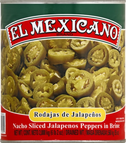 El Mexicano® Nacho Sliced Jalapeno Peppers Perspective: back