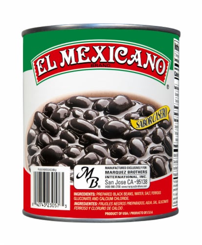 El Mexicano® Fijoles Negros Black Beans Perspective: back