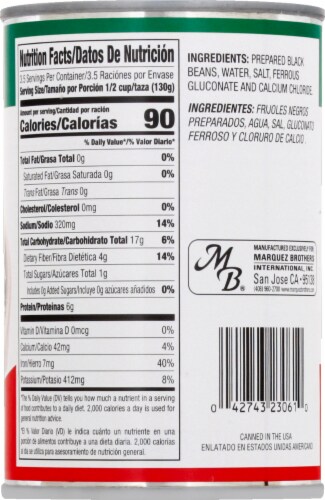 El Mexicano® Frijoles Negros Black Beans Perspective: back